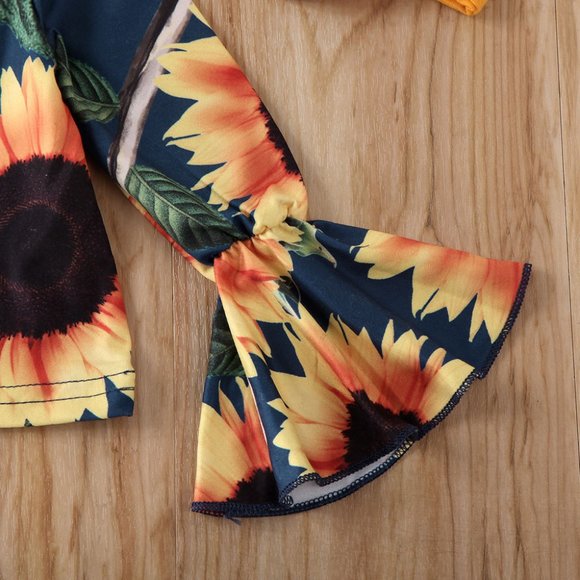 Sunflower Girls Blue Bell Bottom Outfit Set - Picture 2 of 6